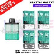 Shop Pear Drop Crystal Galaxy 30K Replacement Pods Box Of 5 - Ukvapeworld