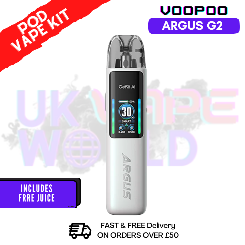 White VooPoo Argus G2 Kit - Only £19.99