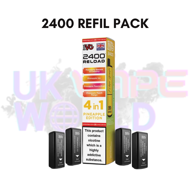 Pineapple Edition IVG 2400 RELOAD Pods - Box Of 10