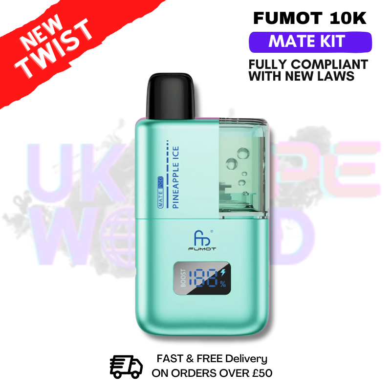 Pineapple Ice Fumot Mate 10K Puff Prefilled Pod Kit - UKVAPEWORLD