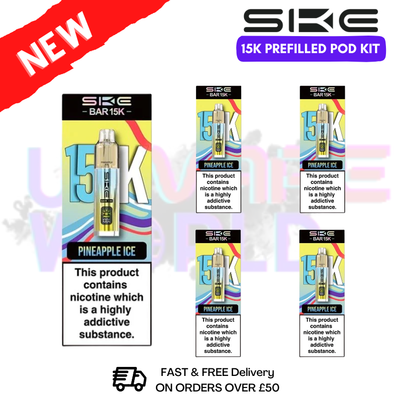 Pineapple ICE SKE 15K Puff Kits Box Of 5
