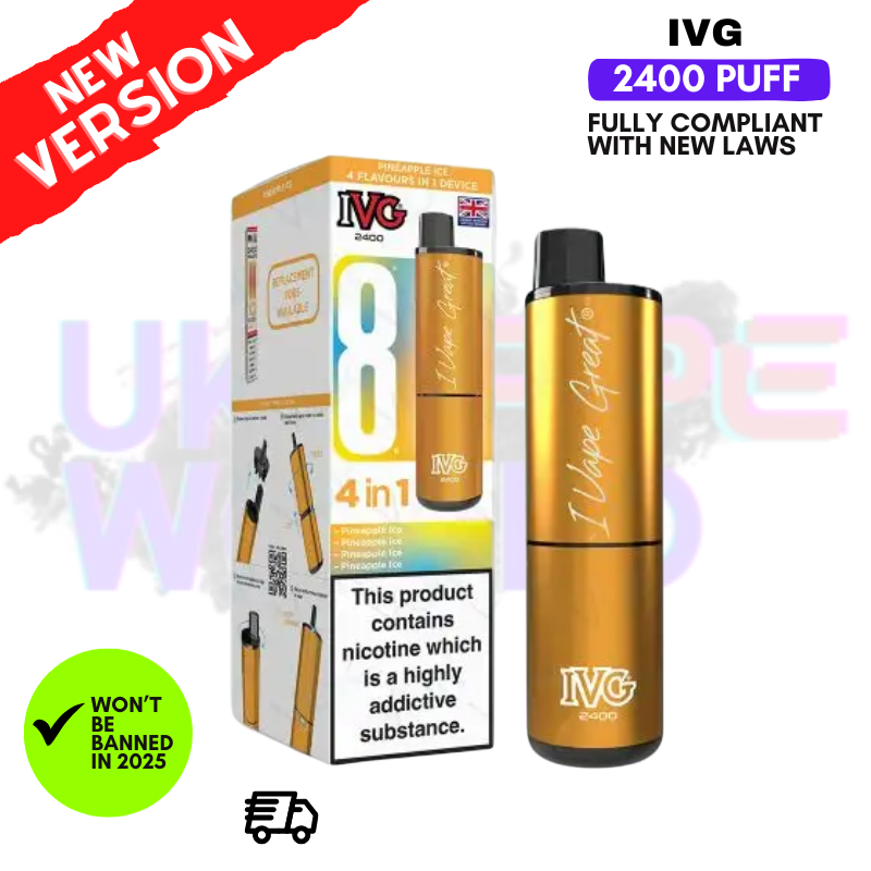 Pineapple Ice IVG 2400 Prefilled Pod Kit