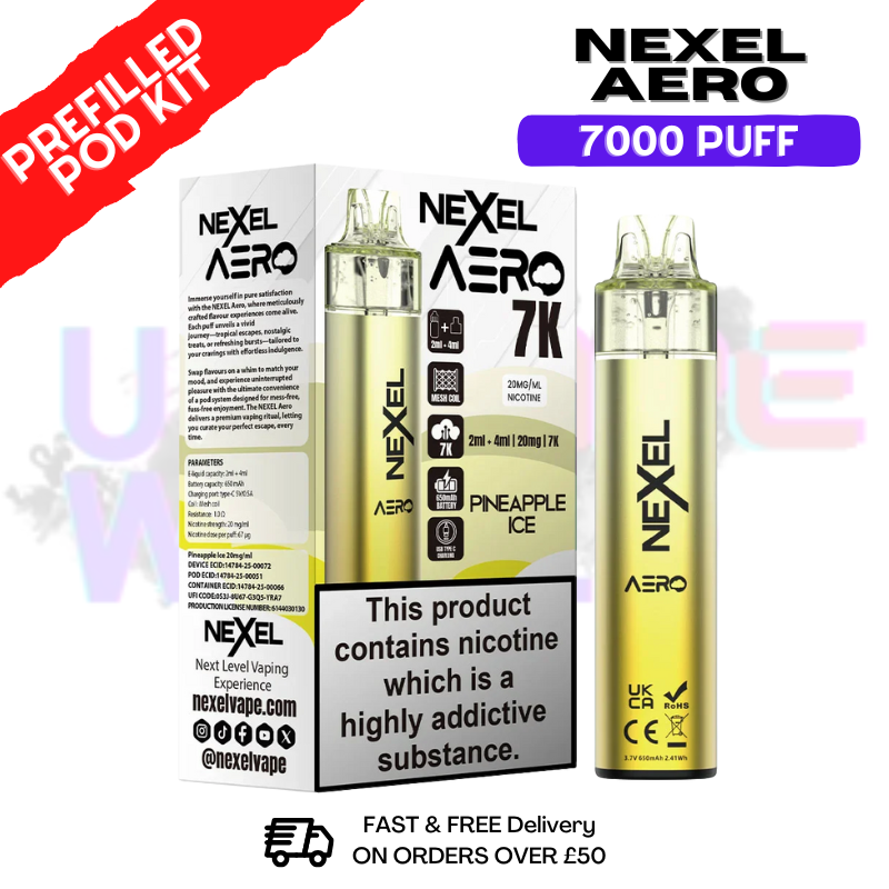 Pineapple Ice Nexel 7000 Puff Pod Kit