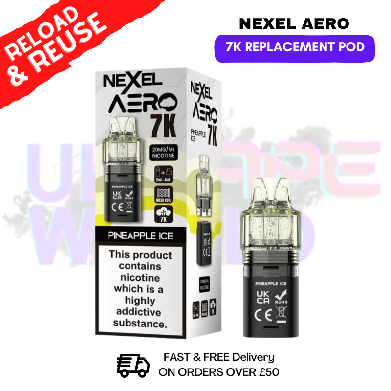 Pineapple Ice Nexel Aero 7K Replacement Pods - ukvapeworld