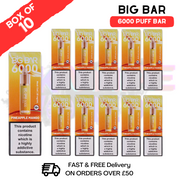 Shop Pineapple Mango Feoba Big Bar 6000 Puff 6K Box Of 10 - UK Vape World