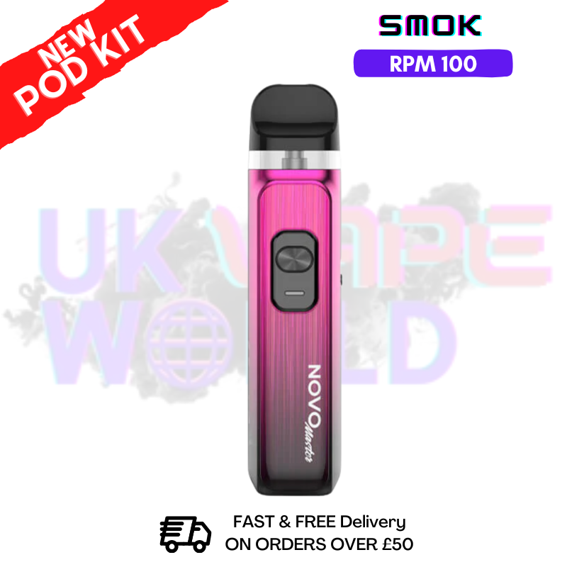 Pink Black Smok Novo Master 30K Pod Kit + Free Nic Salt (PRICE £12.99) - ukvapeworld