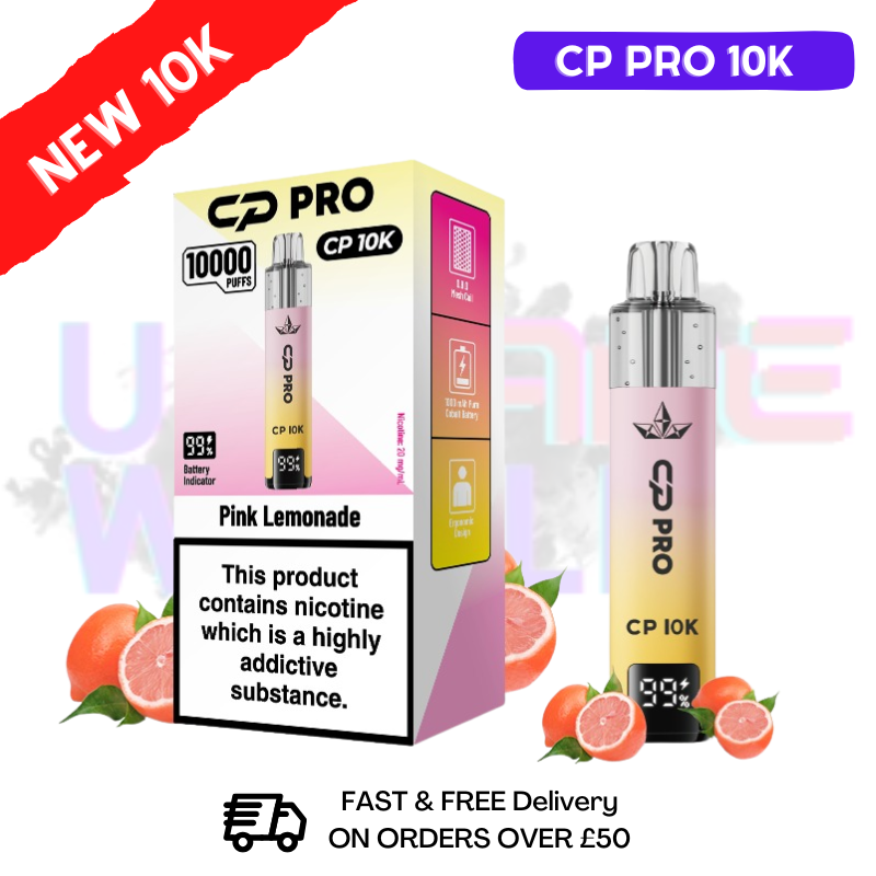 Pink Lemonade Cp Pro 10K Puff Pod Kit - ukvapeworld