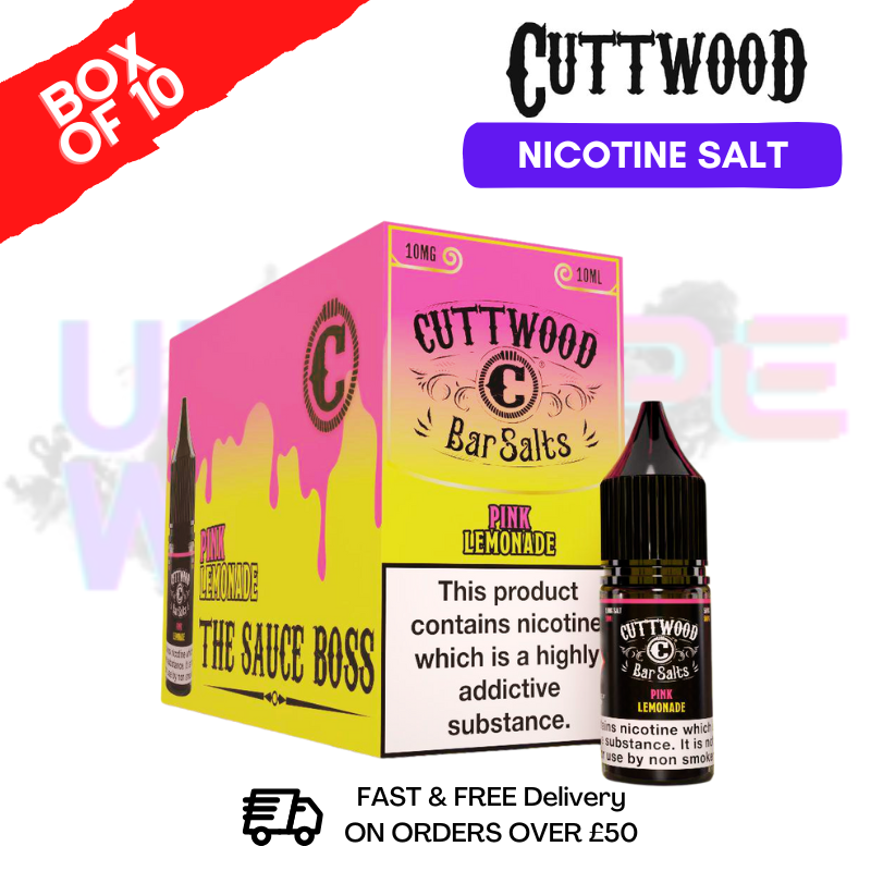 Pink Lemonade Cuttwood Bar Salt BOX OF 10 - ukvapeworld