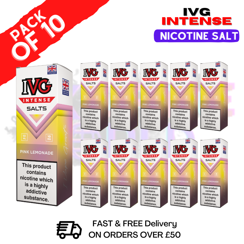Pink Lemonade IVG Intense Nic Salt Box Of 10