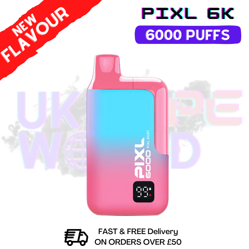 Shop Pixl Dust Pixl 6000 6K Puff Disposable Bar - Only £9.99 - UK Vape World 