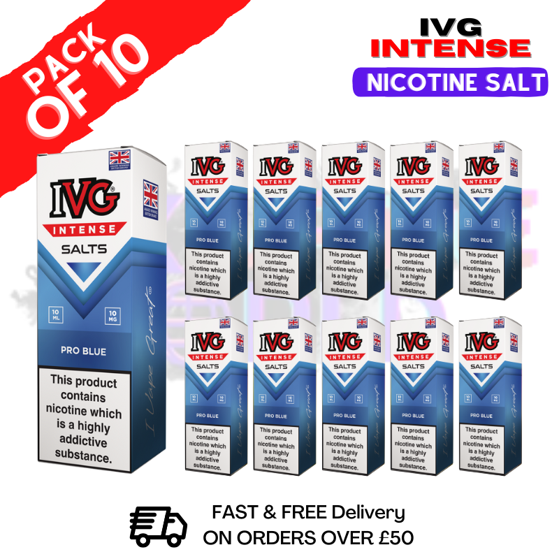 Pro Blue IVG Intense Nic Salt Box Of 10