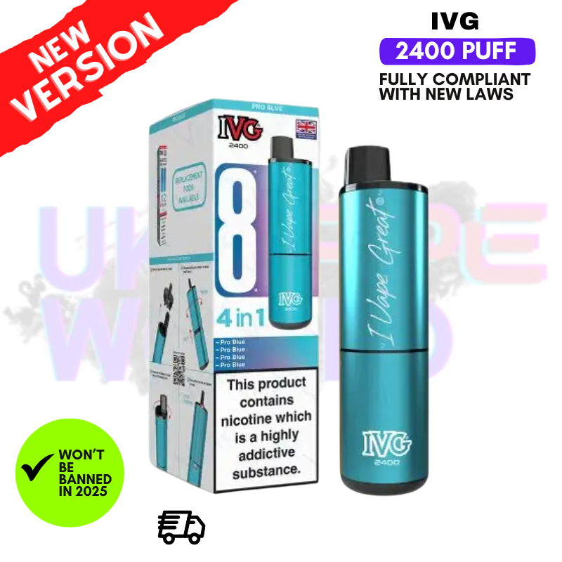Pro Blue IVG 2400 Prefilled Pod Kit