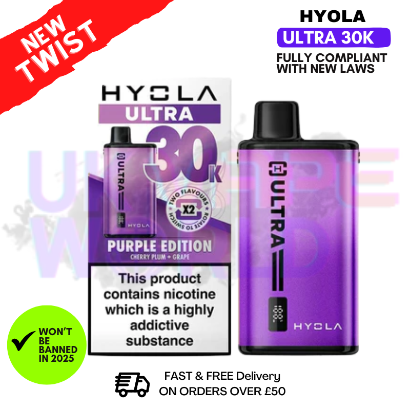 Purple Edition Hyola Ultra 30K Puff Prefilled Pod Kit