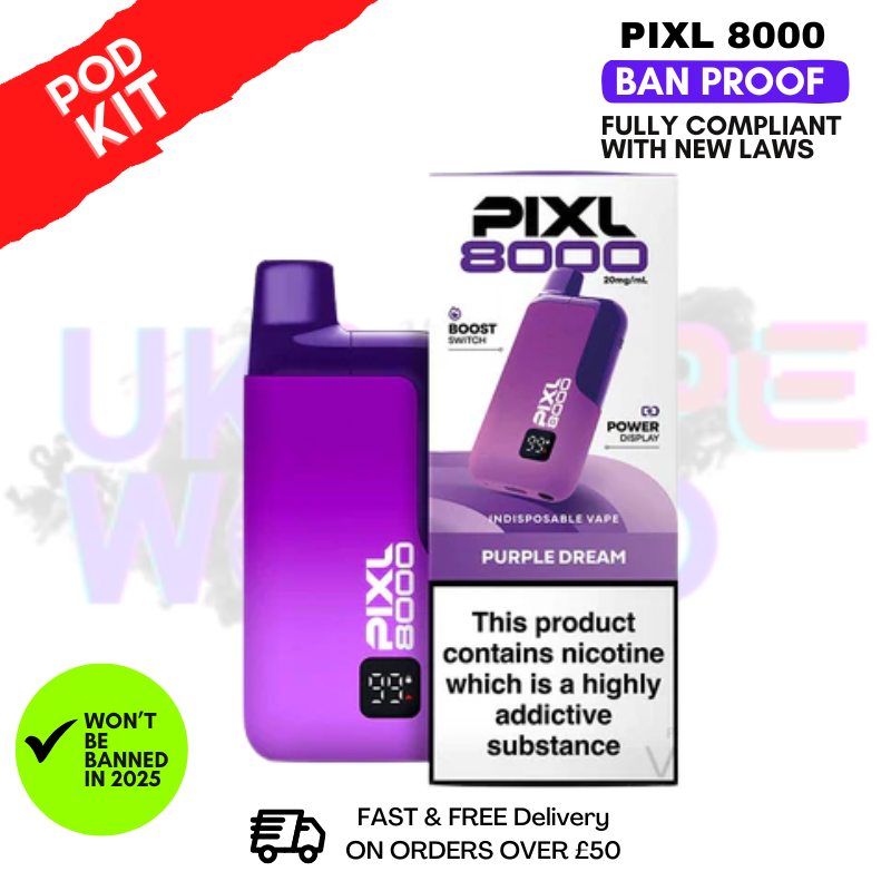 Purple Dream Pixl 8K 8000 Puff Pod Kit