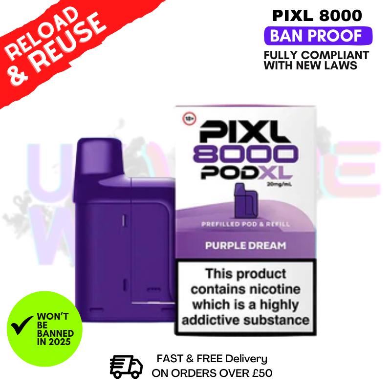 Purple Dream Pixl 8K Replacement Pods (Refil Pack)
