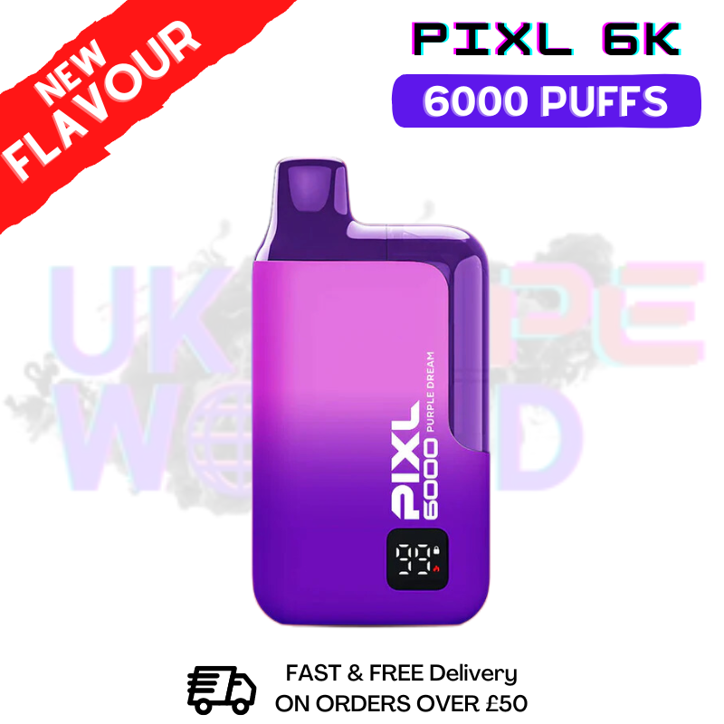 Shop Purple Dream Pixl 6000 6K Puff Disposable Bar - Only £9.99 - UK Vape World 