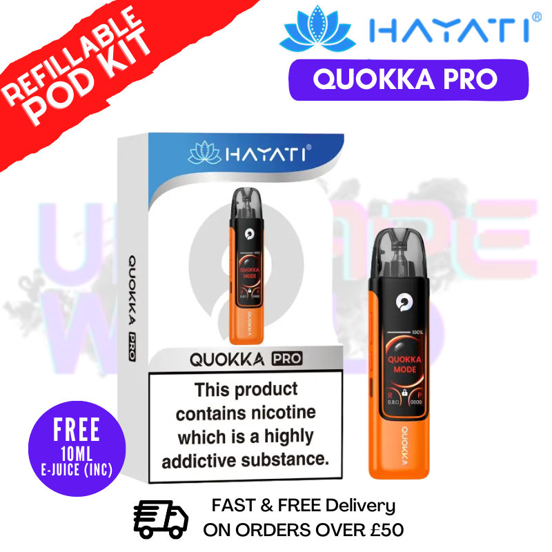 Quokka Colour - Hayati Quokka Pro Pod Vape Kit + Free 10ml Liquid - ONLY £19.99