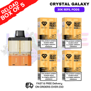 Shop Rainbow Crystal Galaxy 30K Replacement Pods Box Of 5 - Ukvapeworld