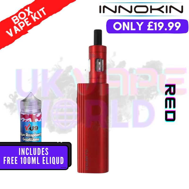 Shop Red Innokin T22E Vape Kit + Free 100ML Liquid - ONLY £19.99 - UK Vape World