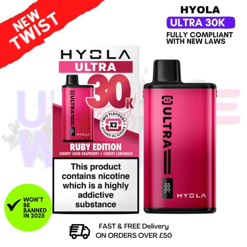 Ruby Edition Hyola Ultra 30K Puff Prefilled Pod Kit - ukvapeworld