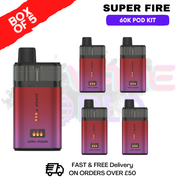 Summer Edition SuperFire 60K Ultra Fusion Box Of 5 - ukvapeworld