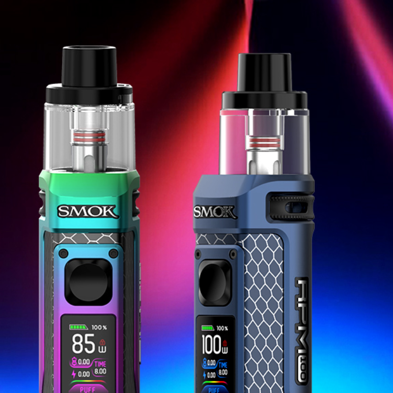 Matte Gun Metal Smok Rpm 100 Pod Kit + Free Nic Salt