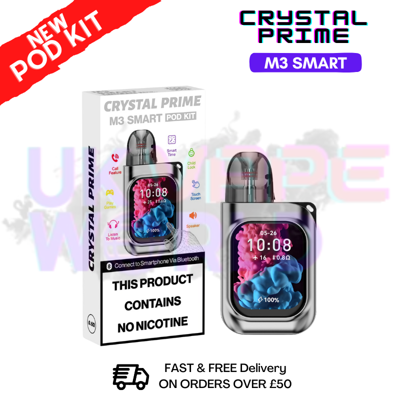 shop Silver Crystal Prime M3 Smart Refillable Pod Kit - ukvapeworld