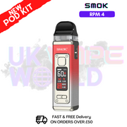 Silver Red Smok Rpm 4 kit Pod + Free Nic Salt (PRICE £21.99) - ukvapeworld
