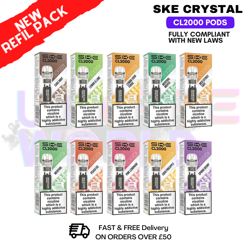 SKE CL2000 Replacement Pods Refil Pack - ONLY £3.89