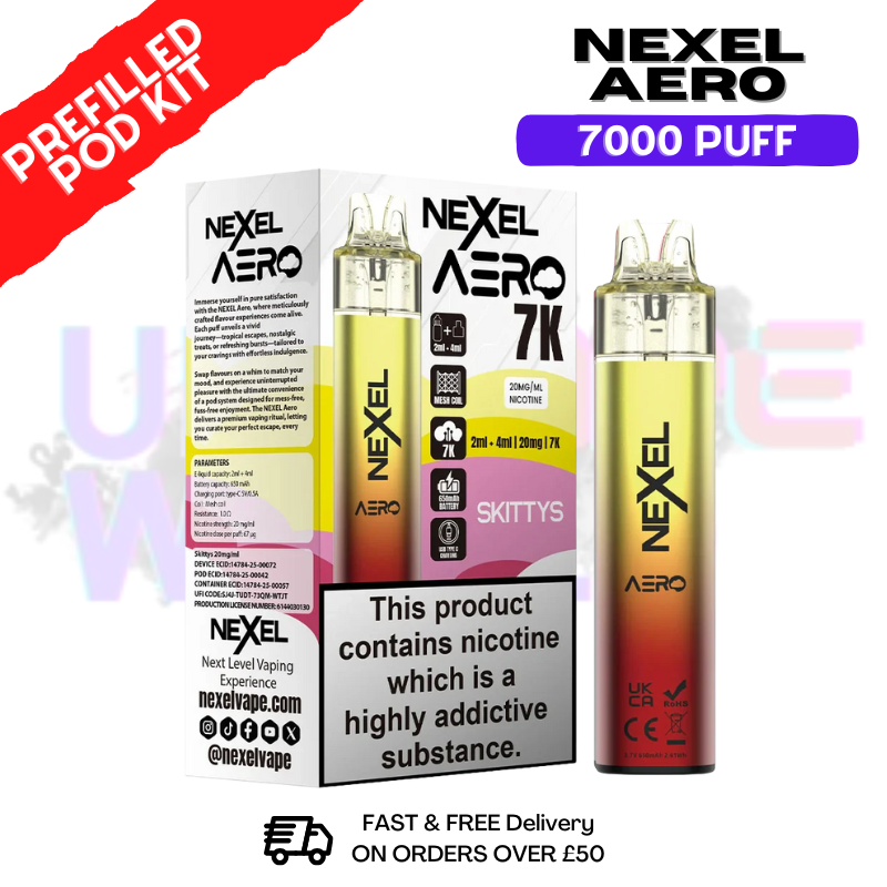 Skittys Nexel 7000 Puff Pod Kit