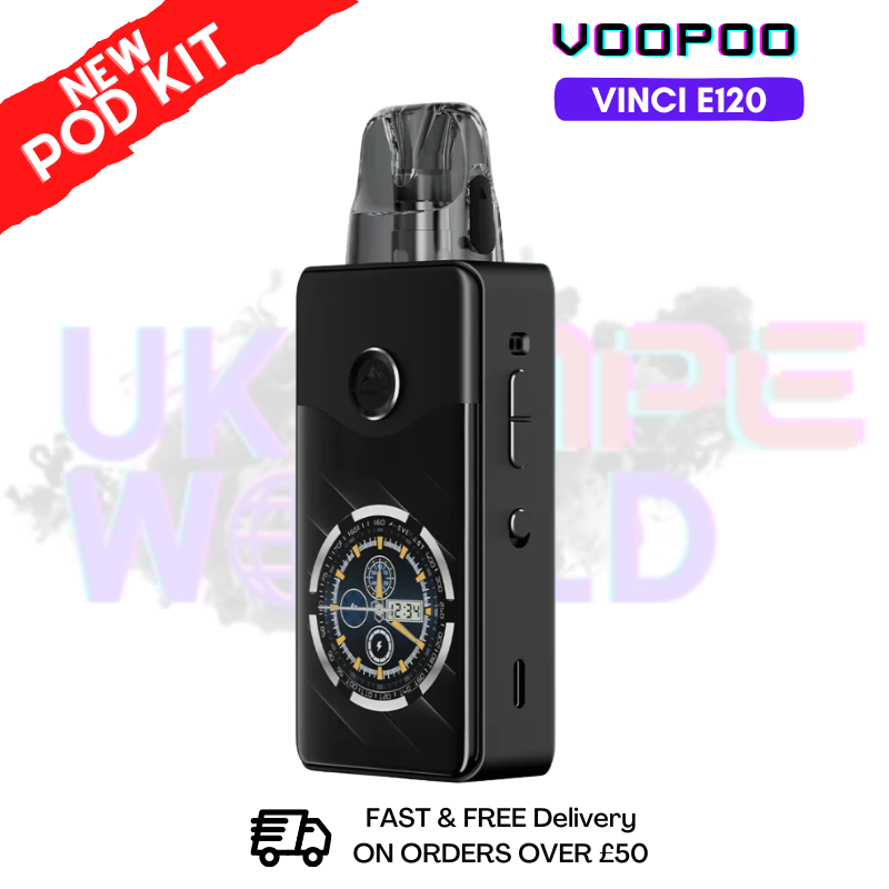 Spray Black Voopoo Vinci E120 Kit - Only £21.99