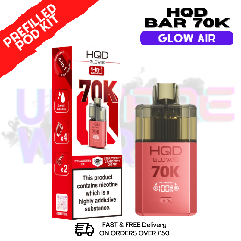 HQD Glow Air 70k Puff Pod Kit