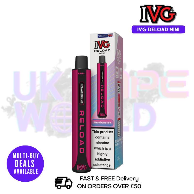 ivg reload vape IVG Reload Mini 600 Puff Pod Kit – 3 for £9