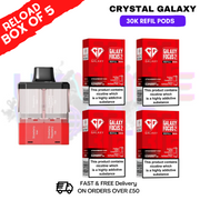 Shop Strawberry Kiwi Crystal Galaxy 30K Replacement Pods Box Of 5 - Ukvapeworld