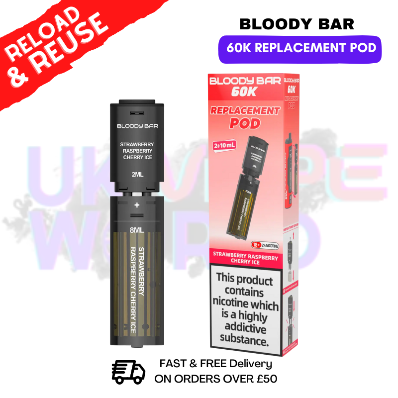 Bloody Bar 60K Replacement Pods - Any 4 For 13.20 Bloody Bar 60K Replacement Pods - Any 4 For 13.20