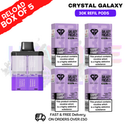Shop Strawberry Raspberry Cherry Ice Crystal Galaxy 30K Replacement Pods Box Of 5 - Ukvapeworld