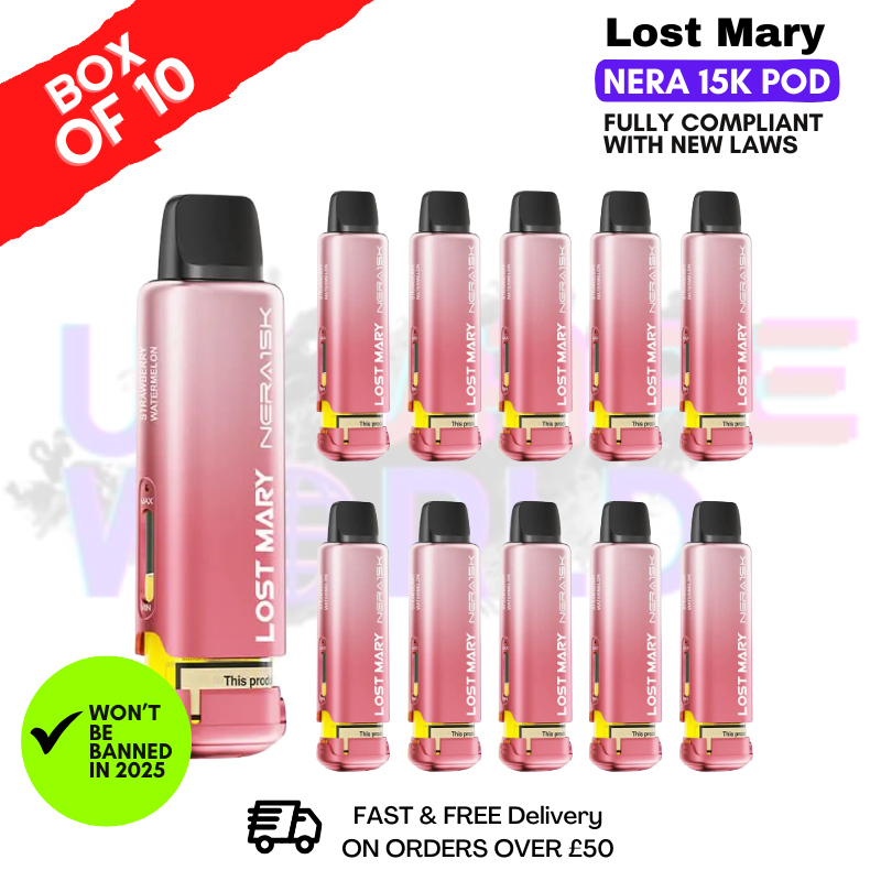 Strawberry Watermelon Lost Mary Nera15K REFIL Box OF 10