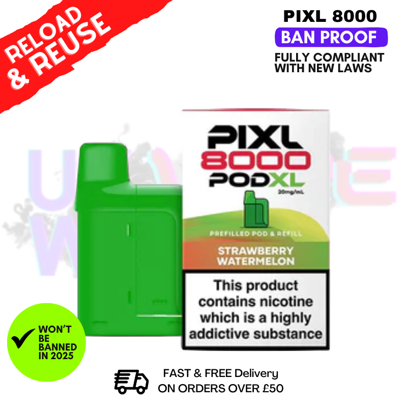 Strawberry Watermelon Pixl 8K Replacement Pods (Refil Pack)