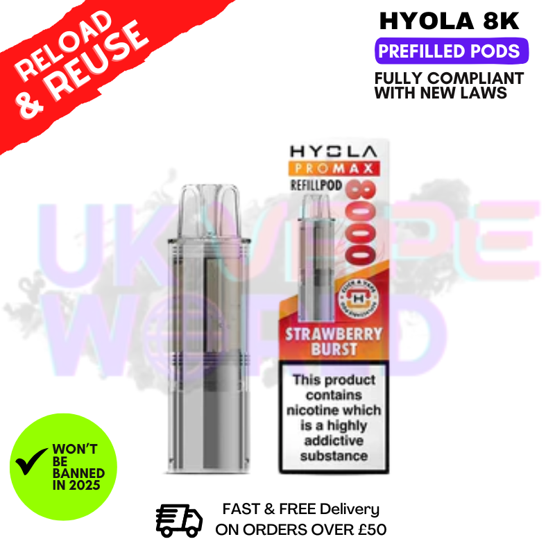 shop Strawberry Burst Hyola Pro Max 8000 Replacement Pod - ukvapeworld