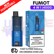 Shop Blue Edition Fumot Tornado 4000 Puff Disposable Vape Kit - UK Vape World