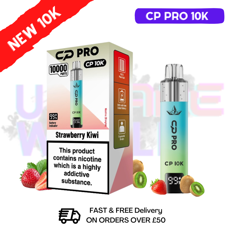 Strawberry Kiwi Cp Pro 10K Puff Pod Kit - ukvapeworld