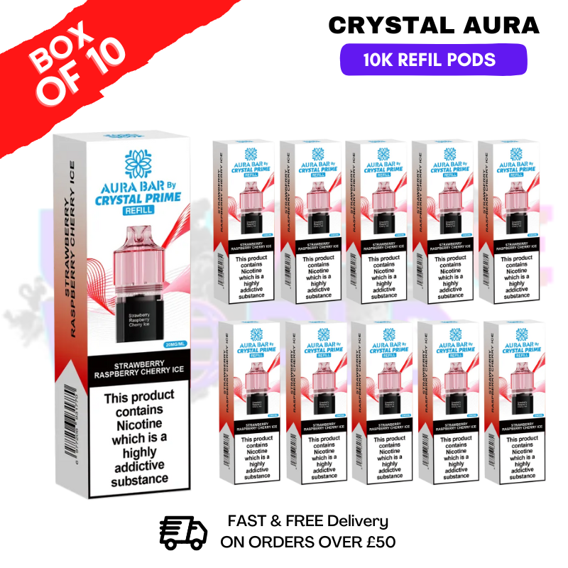 shop Strawberry Raspberry Cherry Ice  Crystal Prime 10K Refil Pods Box Of 10 - ukvapeworld