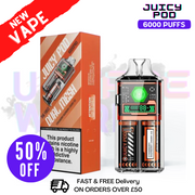 Shop Juicy Pod 6000 Pro Strawberry Raspberry Cherry Ice Kit - UK Vape World