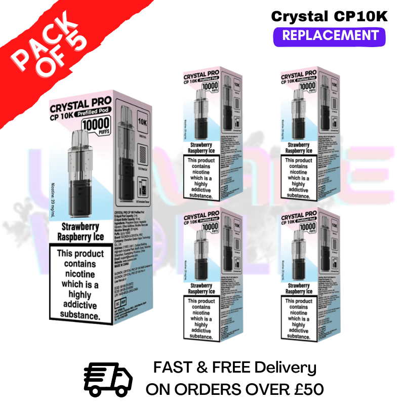 Straw Rasp ICE CP Pro 10K Replacement Pods Box Of 5 - ukvapeworld