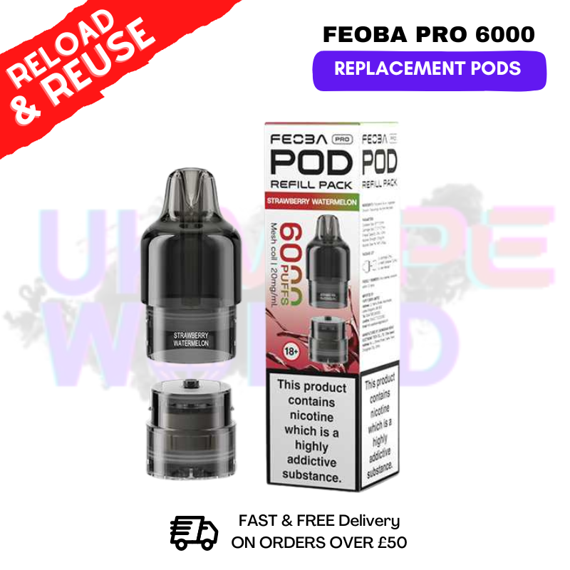 Strawberry Watermelon FEOBA Pro 6000 Replacement Pods