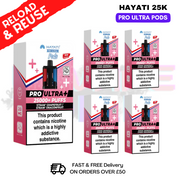 Hayati 25K Straw Grapefruit - Straw Dragonfruit Replacement Pods Box Of 5 - ukvapeworld
