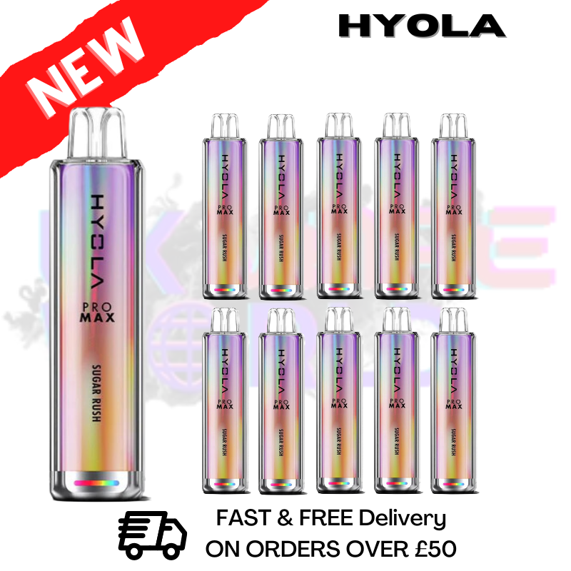 Shop Sugar Rush Hyola Pro Max 6000 Puff Box Of 10 - UK Vape World