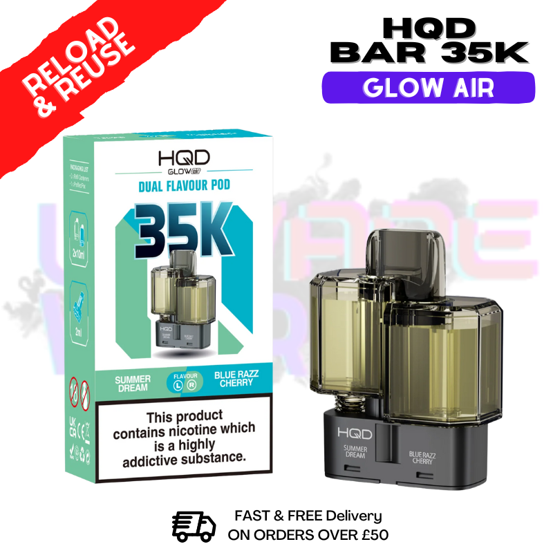 Summer Dream  HQD 35K Glow Air Replacement Pods - ukvapeworld