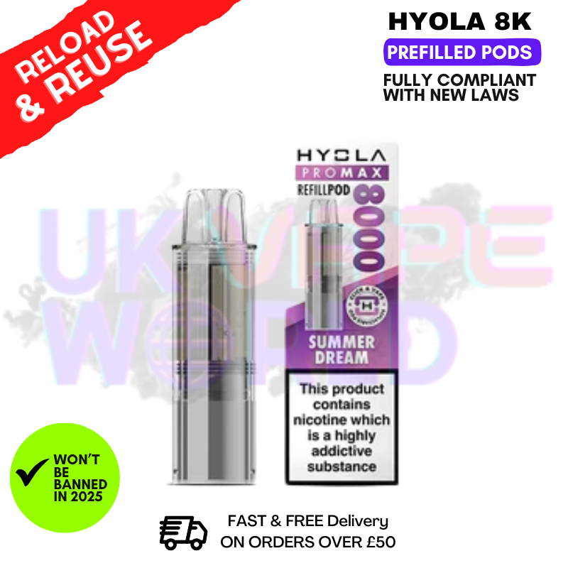 shop Summer Dream Hyola Pro Max 8000 Replacement Pod - ukvapeworld