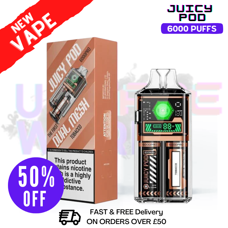 Juicy Pod 6000 Pro Tobacco Kit